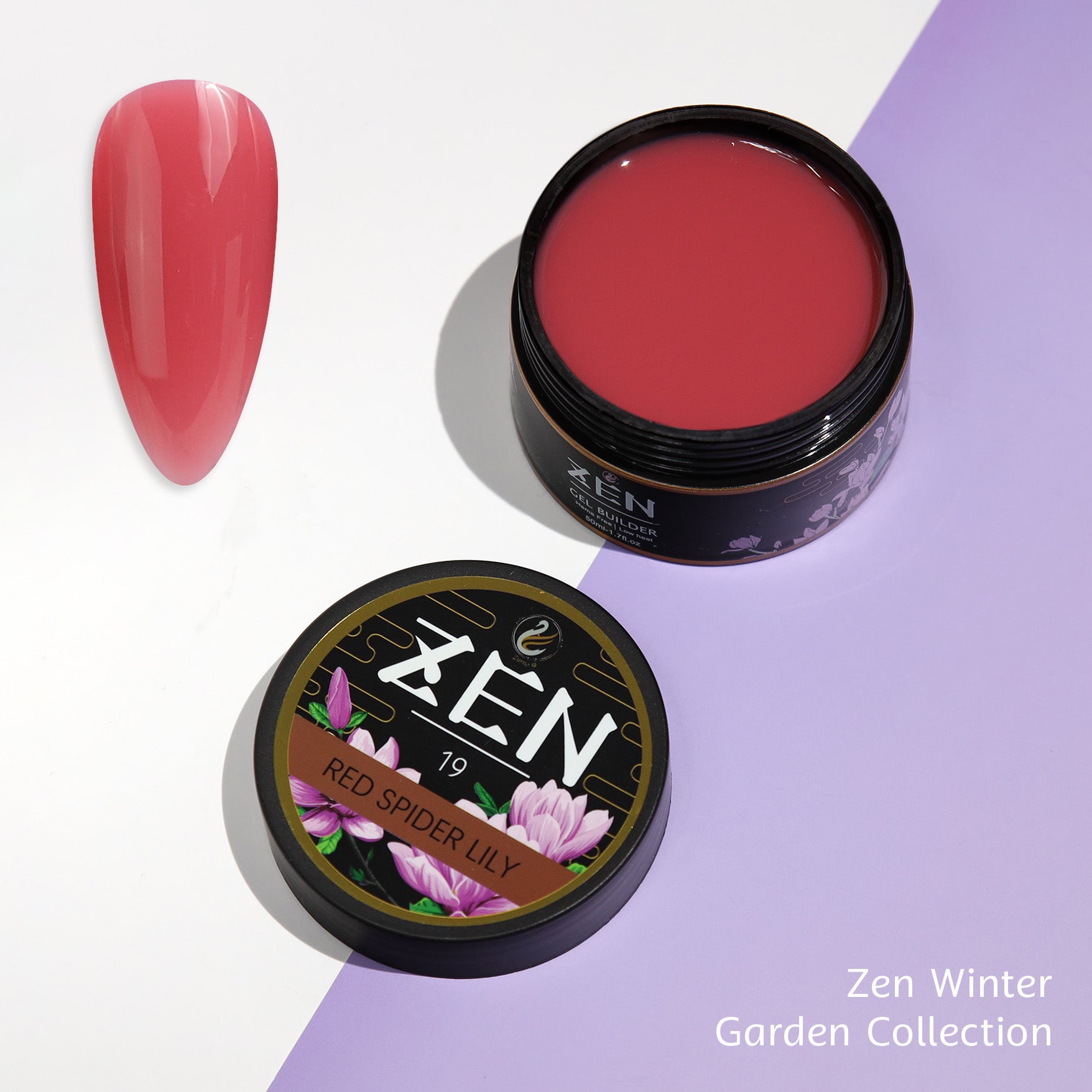 red spider lily nails ZEN Builder Gel