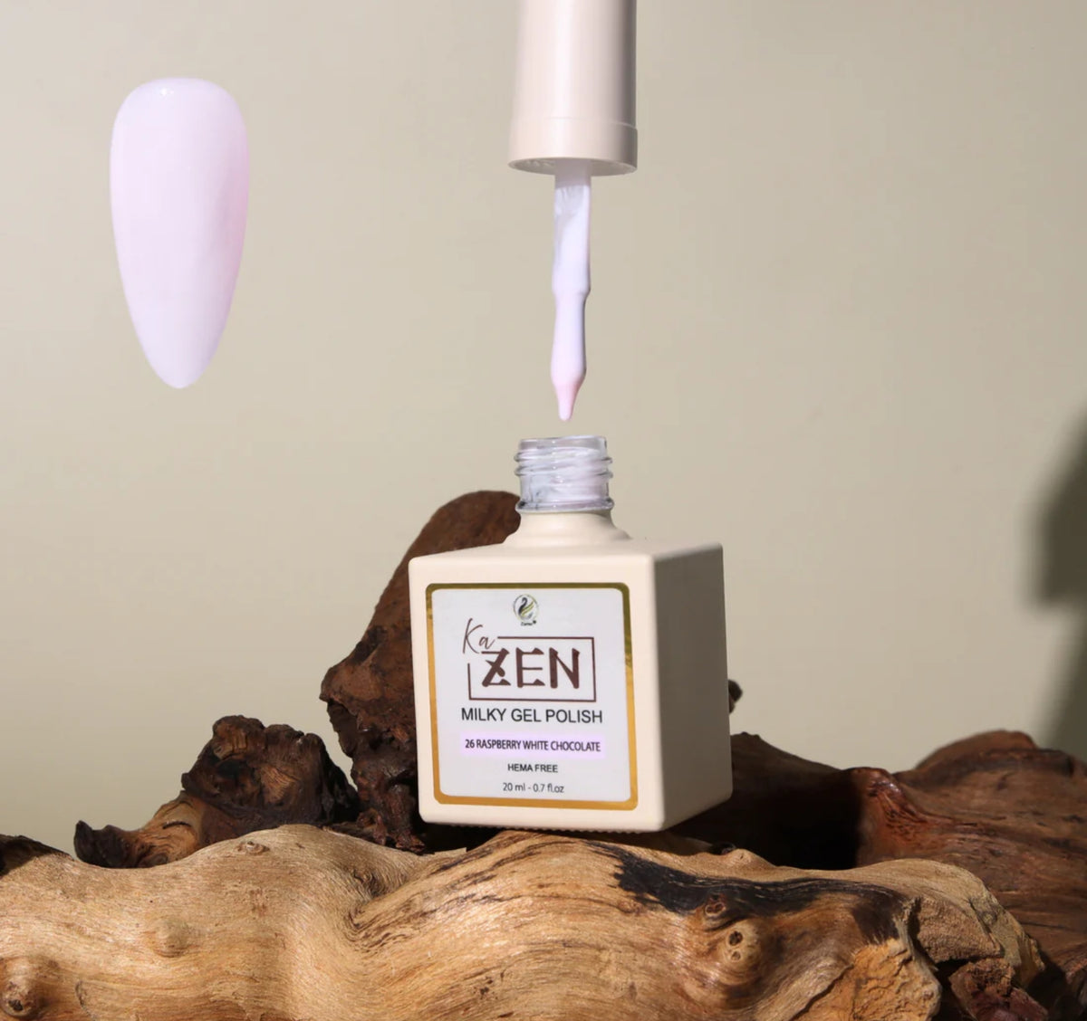 KaZEN Milky Gel Polish - #026 Raspberry White Chocolate