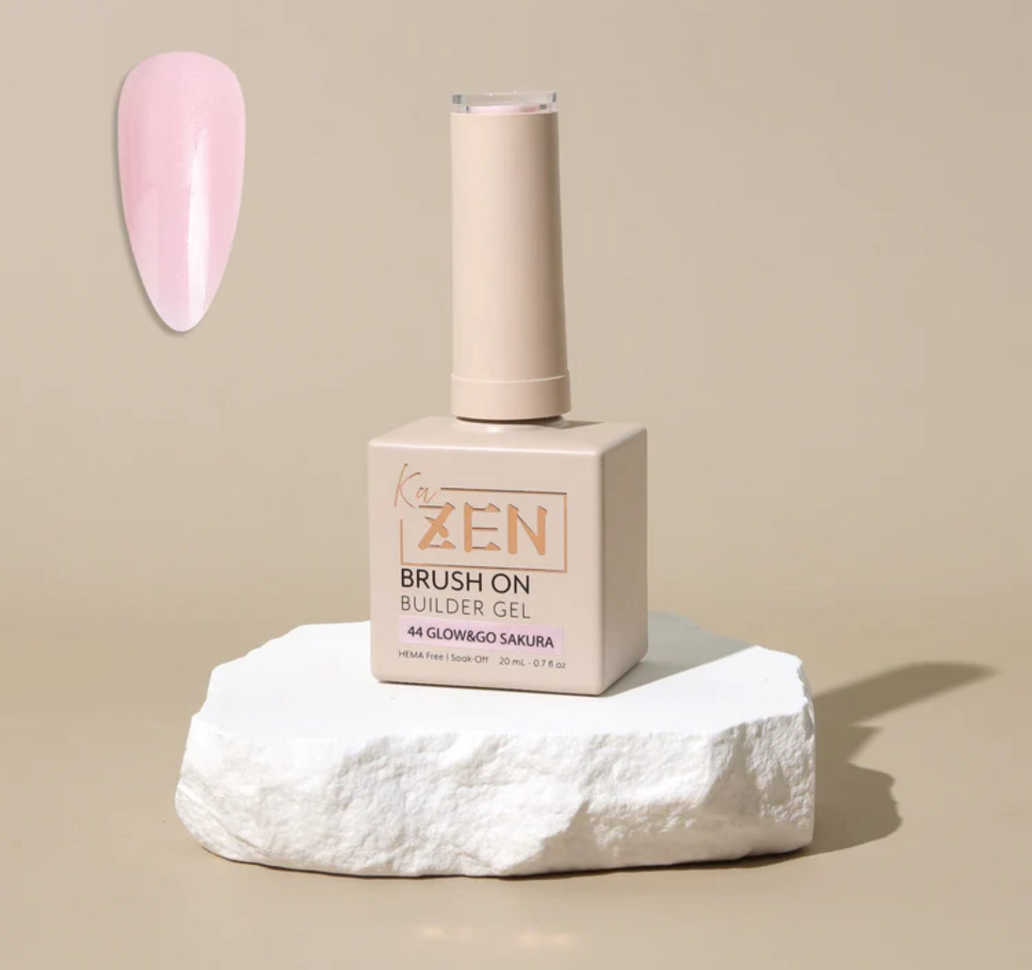 KaZen Brush On Builder Gel - #44 Glow and Go Sakura