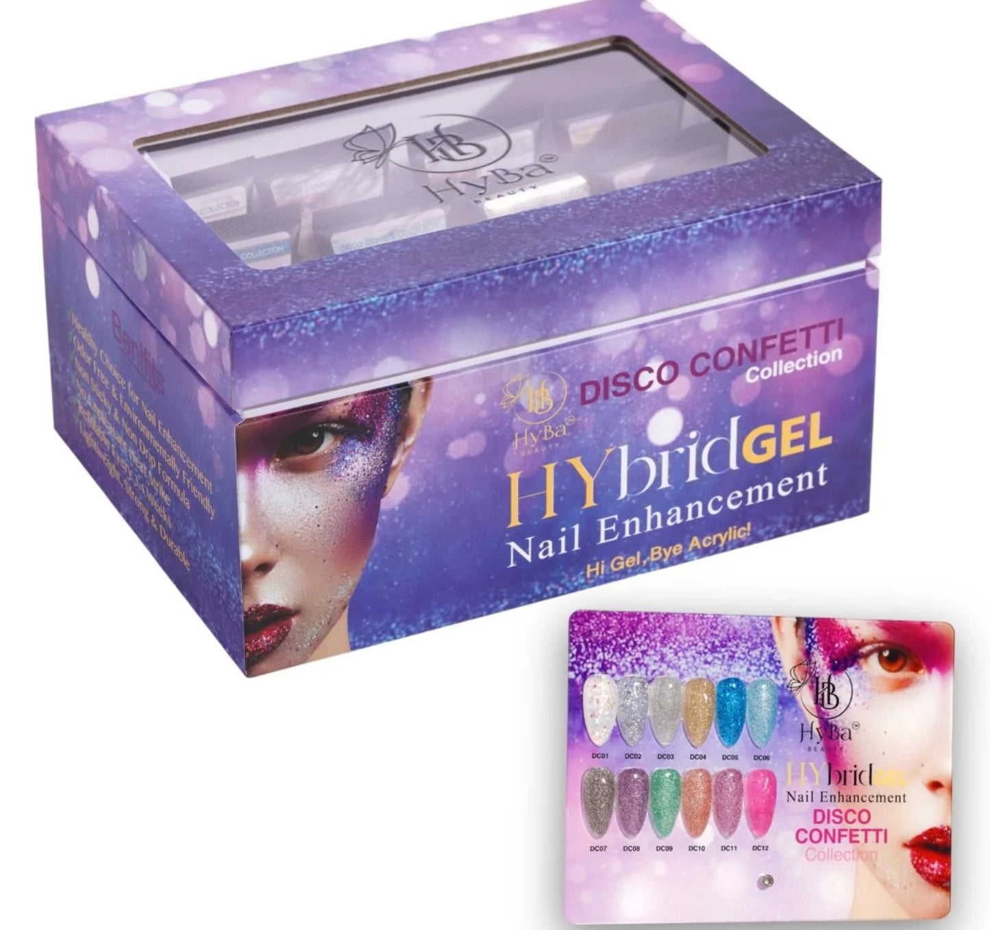 HyGel - #5 Disco Confetti Collection 12 Colors