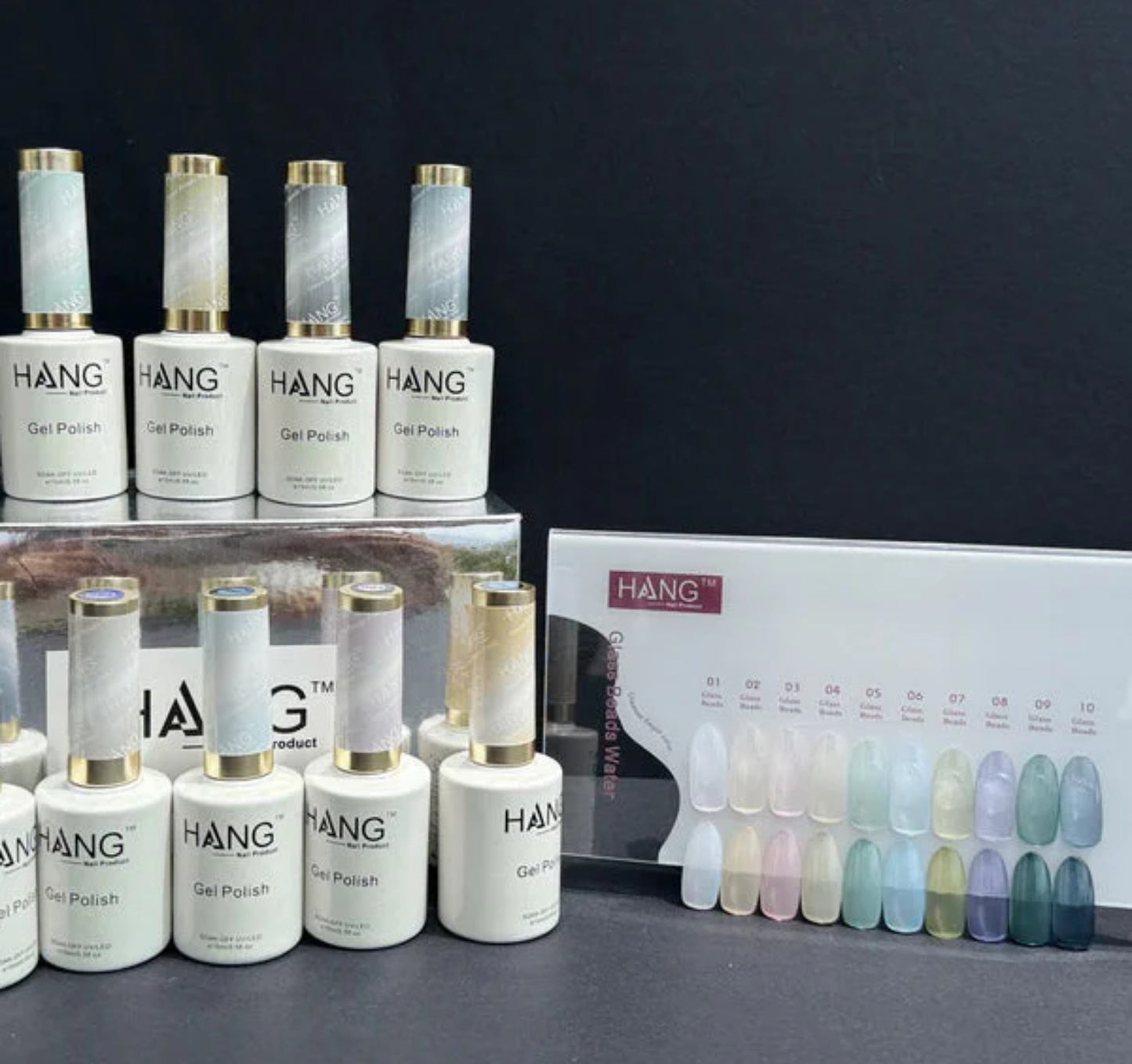 Gel Polish Glass Beads Water Collection #001 - 010