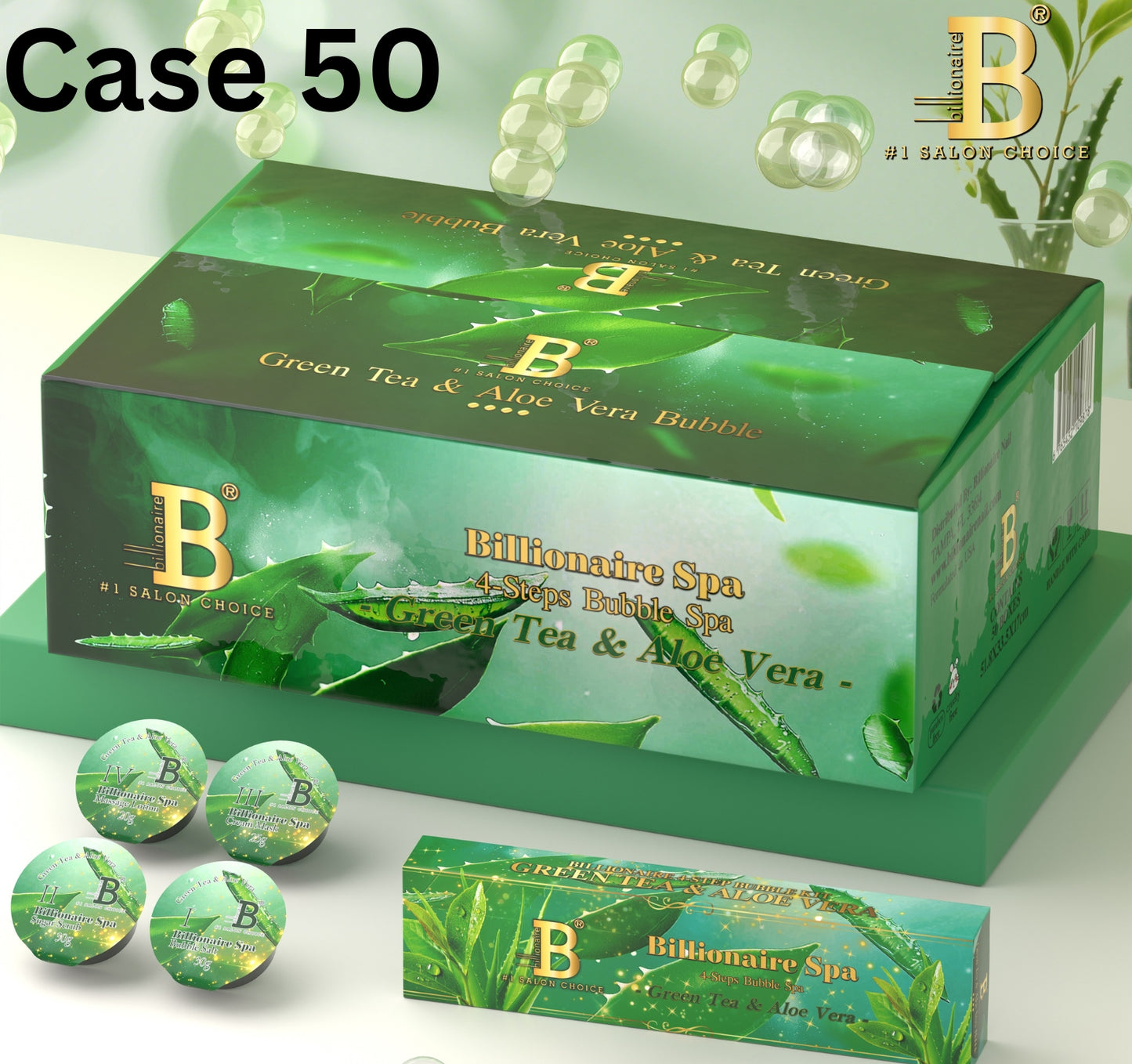 4 Step Bubble - Green Tea and Aloe Vera CASE