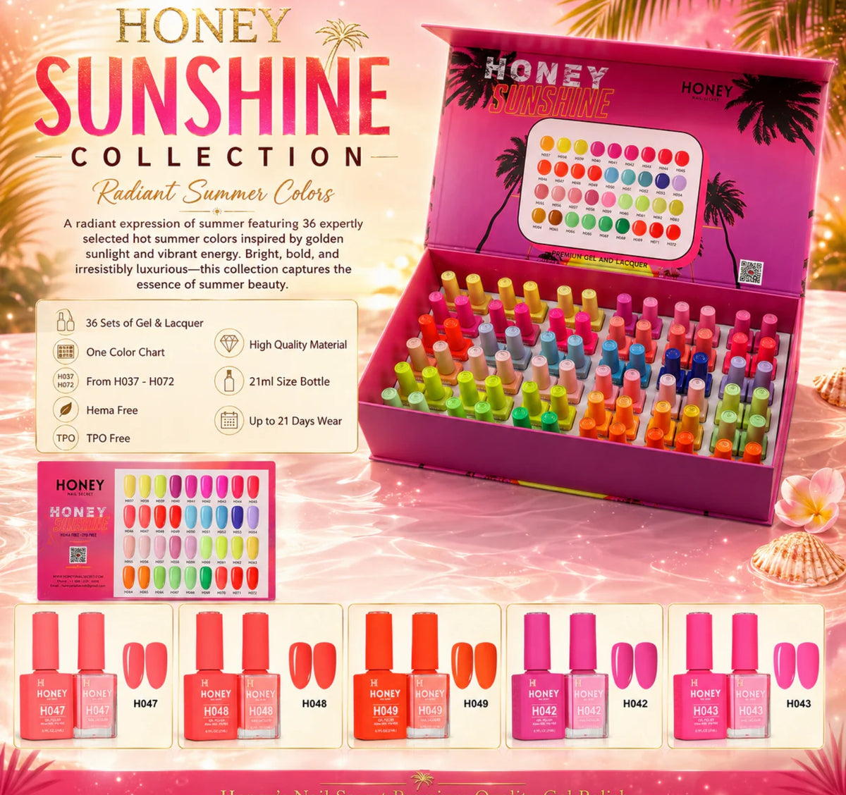 Trio Honey Sunshine Collection #H037 - H072 (BOX)