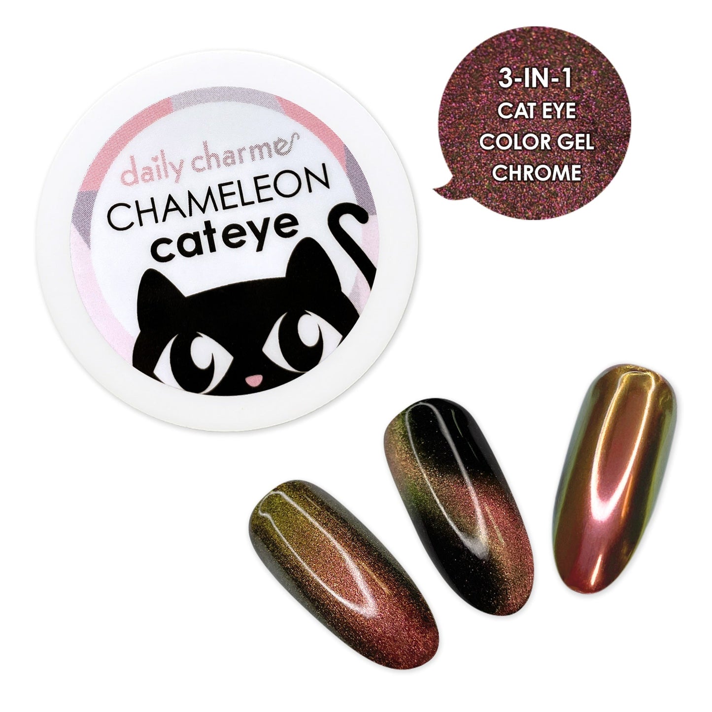 Chameleon Cat Eye Chrome - Amber