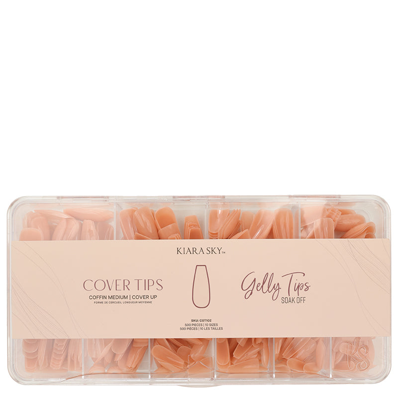 Gelly Tips - Coffin Medium - Cover Up