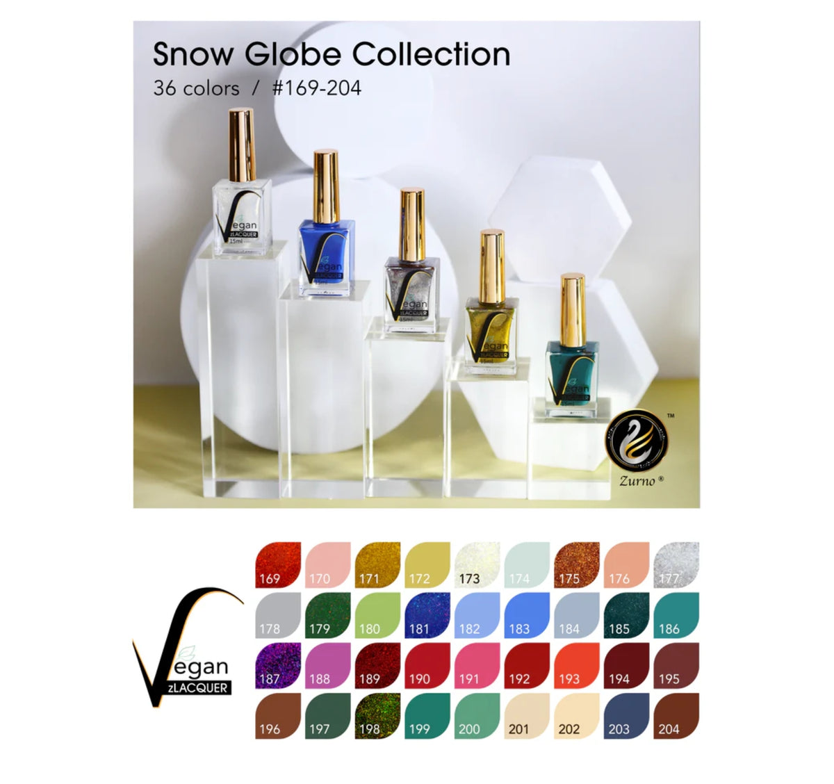 Polish zLacquer Snow Globe Collection #169-204