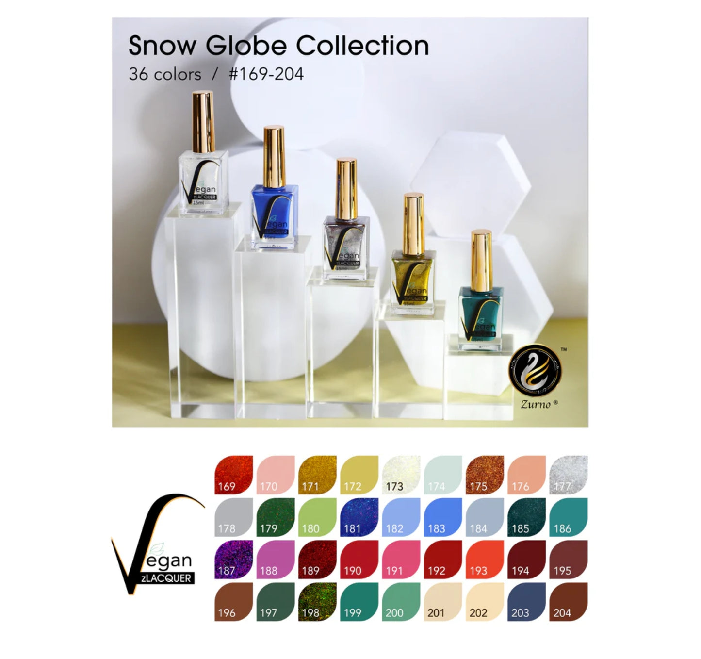 Polish zLacquer Snow Globe Collection #169-204