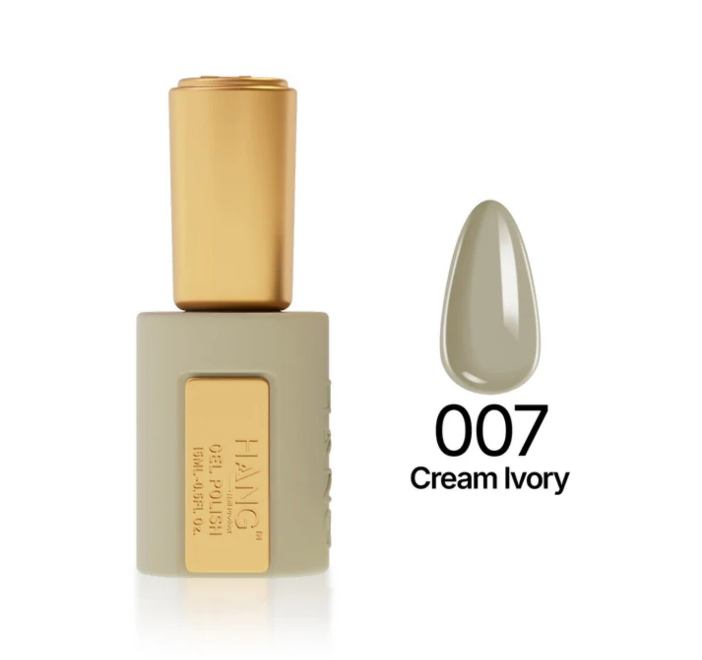 Gel Polish Premium Spring #007 Cream Ivory