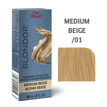 Blondor Liquid Hair Toner - /01 Medium Beige
