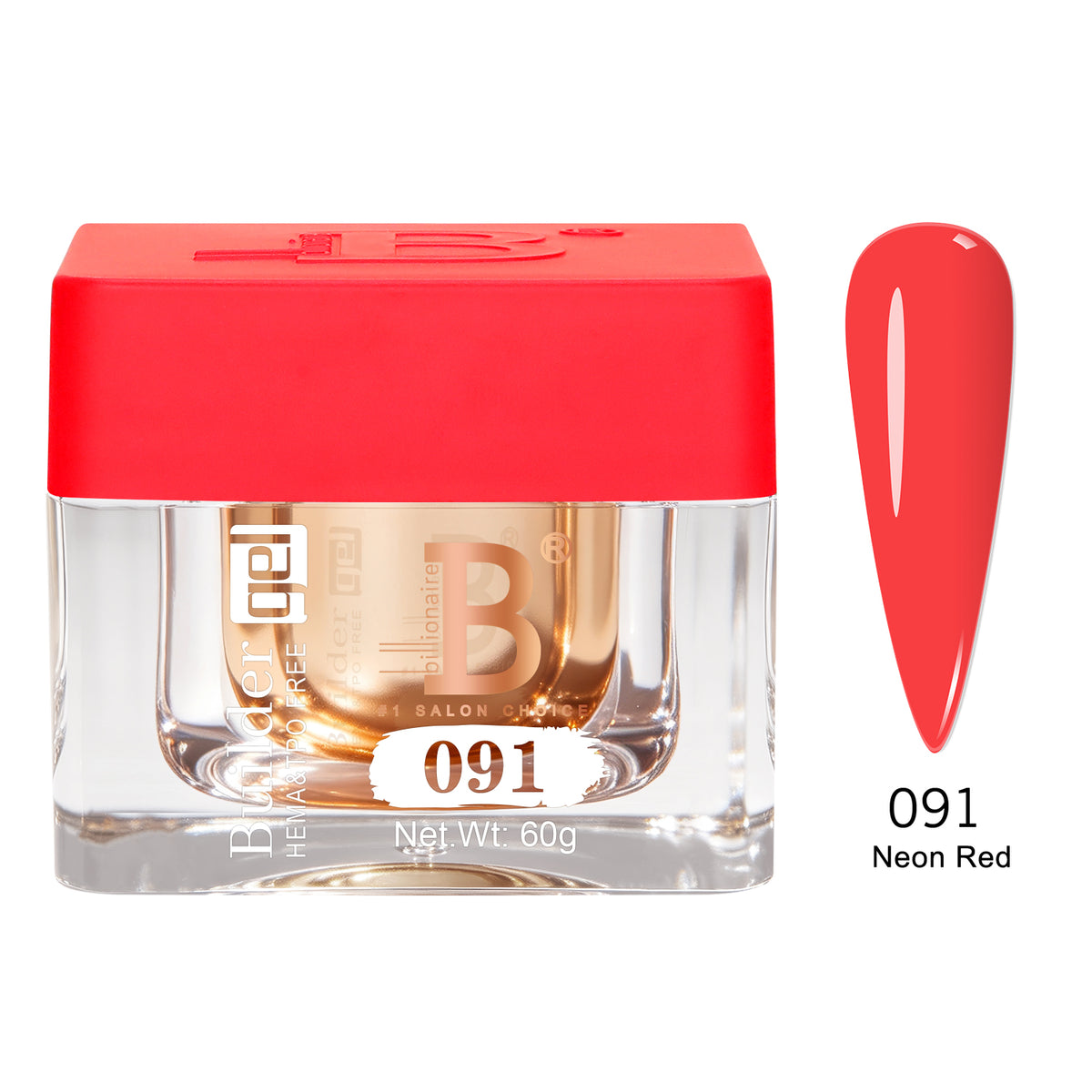 Builder Gel Imperial #091 Neon Red