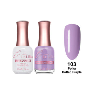 Duo #103 Polka Dotted Purple