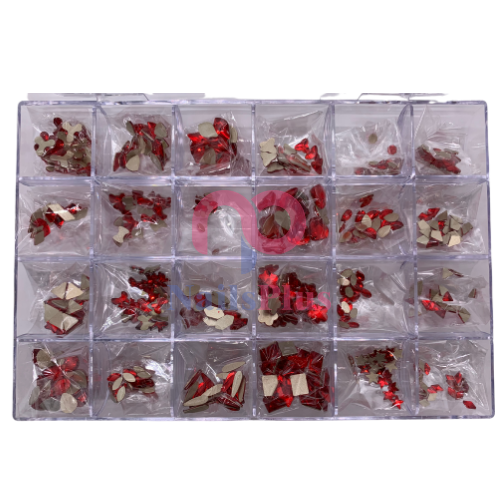 Red AB Rhinestone 480pcs