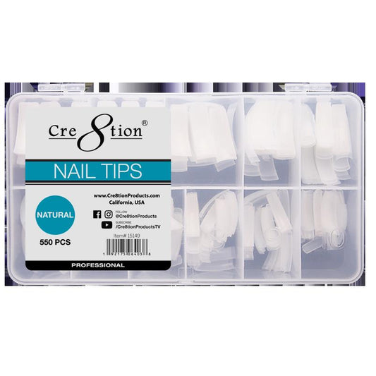 #0-#10 Natural Tips Box - WS