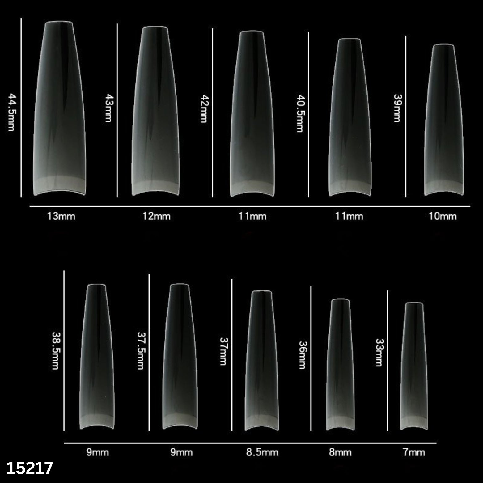 15 Clear - Round Coffin