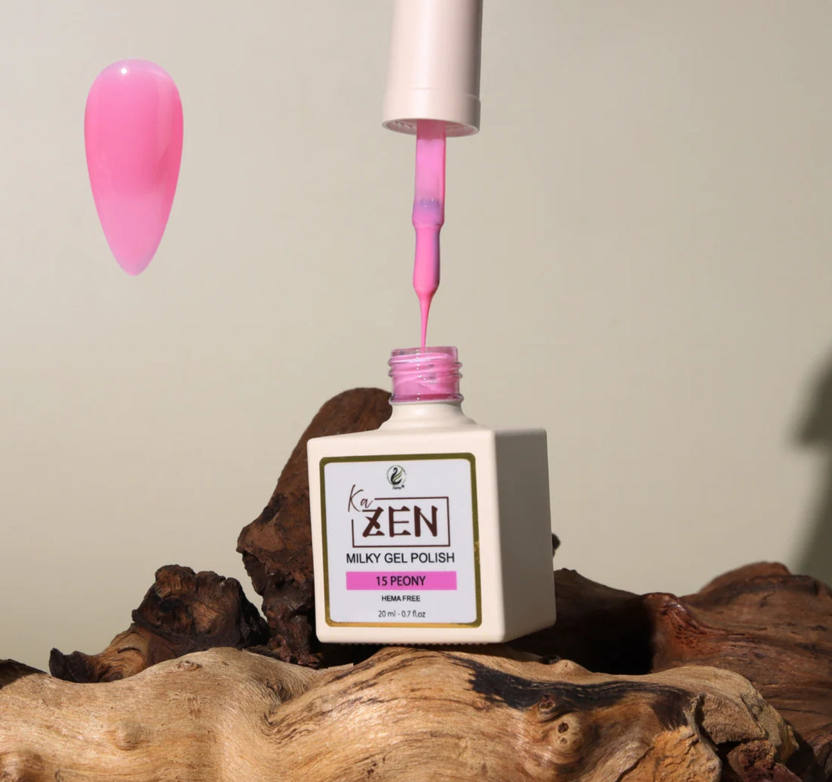 KaZEN Milky Gel Polish - #015 Peony
