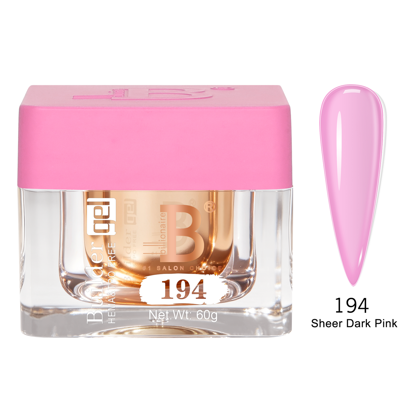 Sheer Builder Gel #194 - Sheer Dark Pink