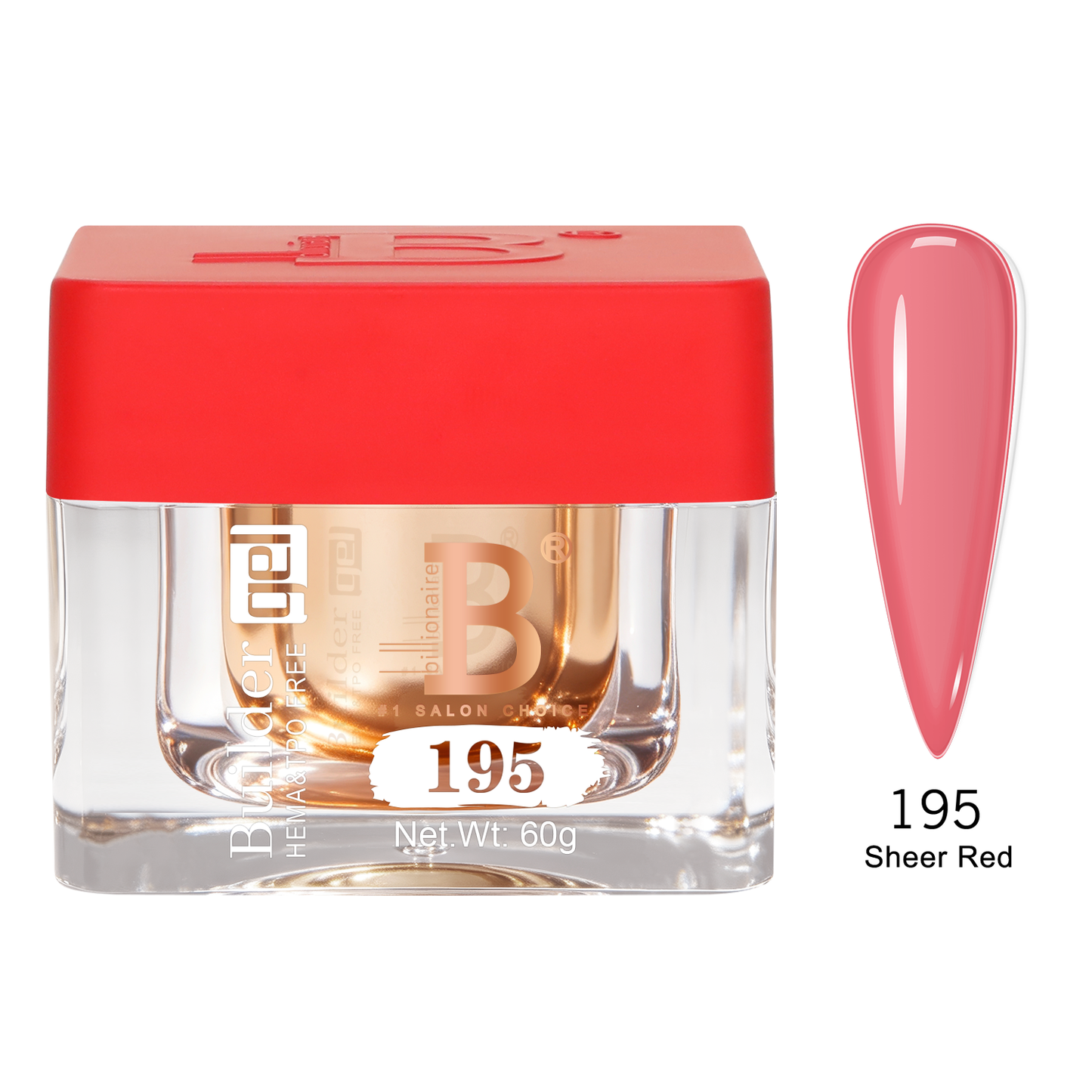 Sheer Builder Gel #195 - Sheer Red