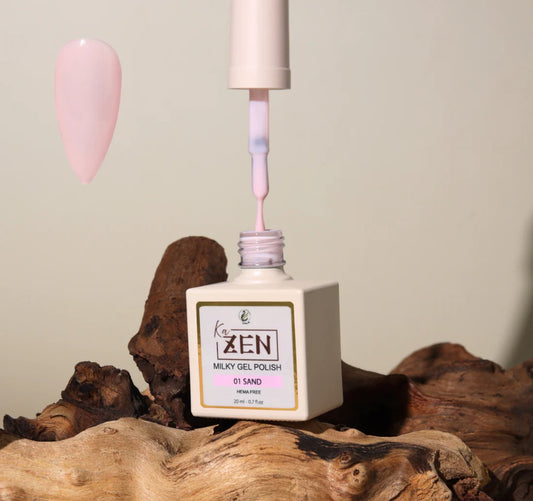 KaZEN Milky Gel Polish - #001 Sand