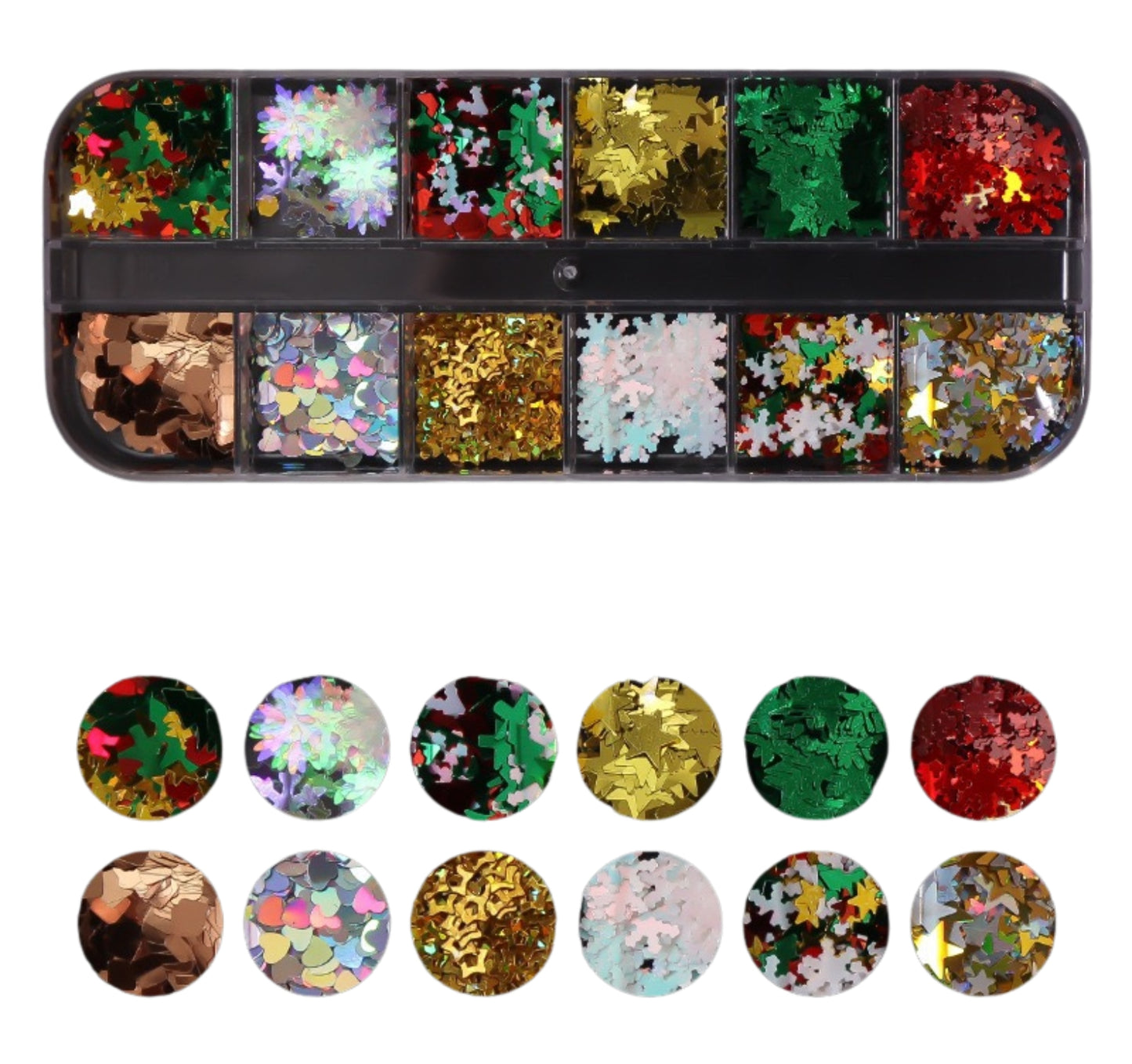 Mixed Flakes 12 Grid