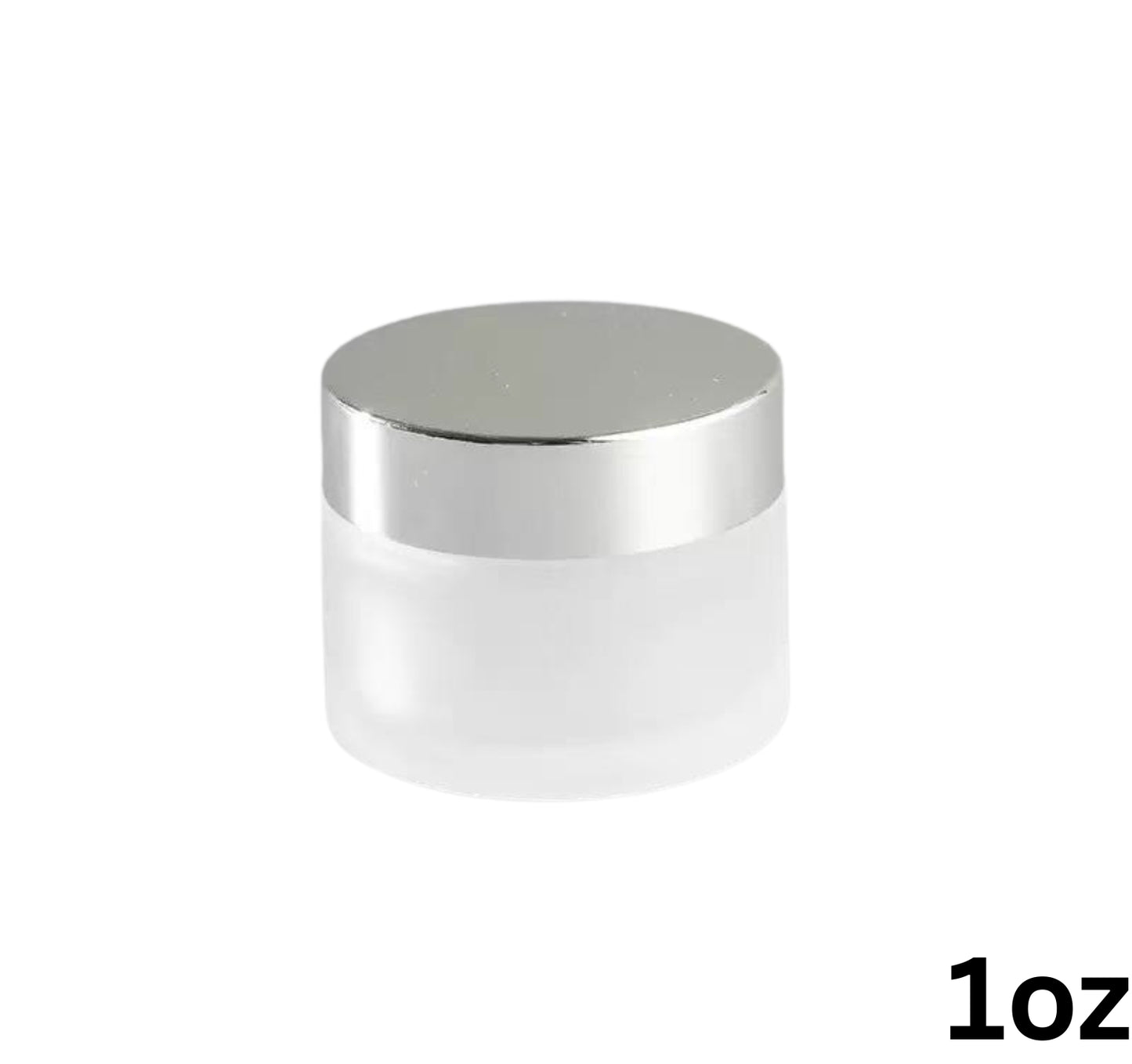 Liquid/Powder Frosted Glass Jar