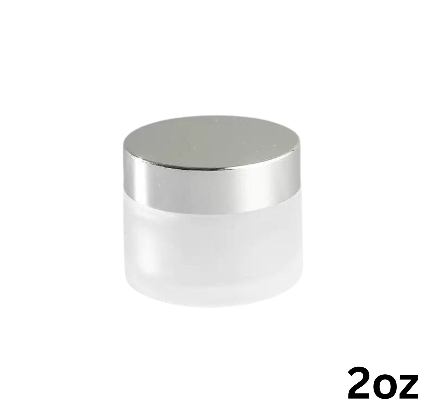Liquid/Powder Frosted Glass Jar