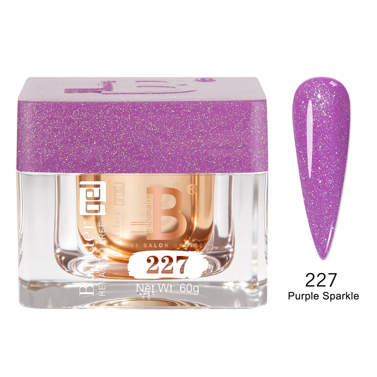 Builder Gel Imperial #227 Purple Sparkle
