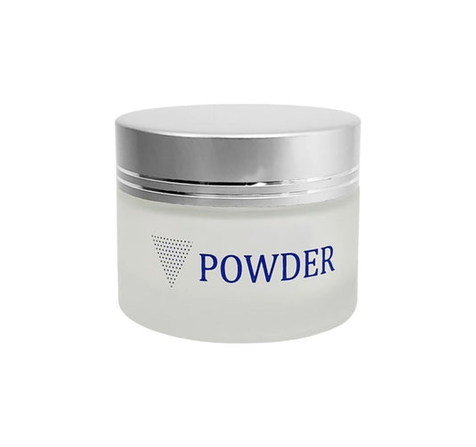 Frosted Glass Powder Jar - WS
