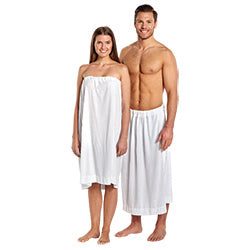 Scalpmaster Terrycloth Spa Wrap Elastic/Vel White - WS