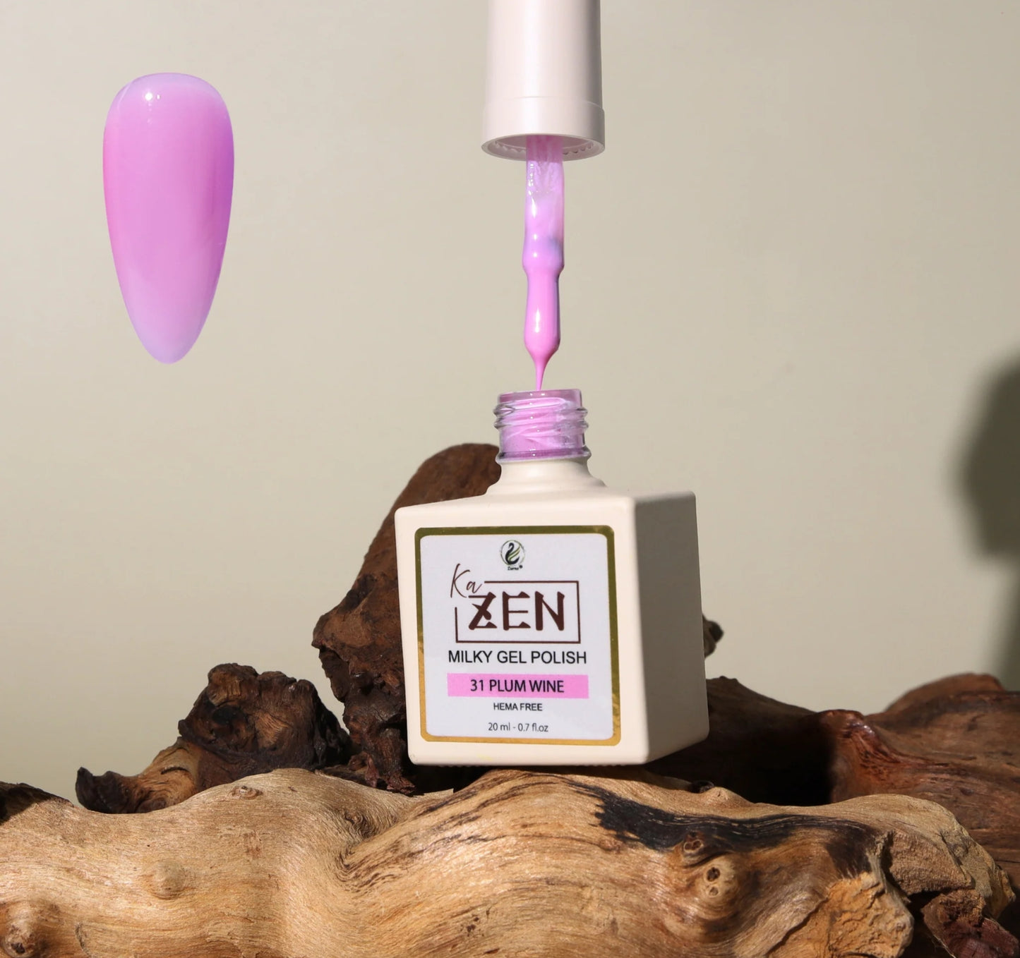 KaZen Milky Gel Polish - #031 Plum Wine