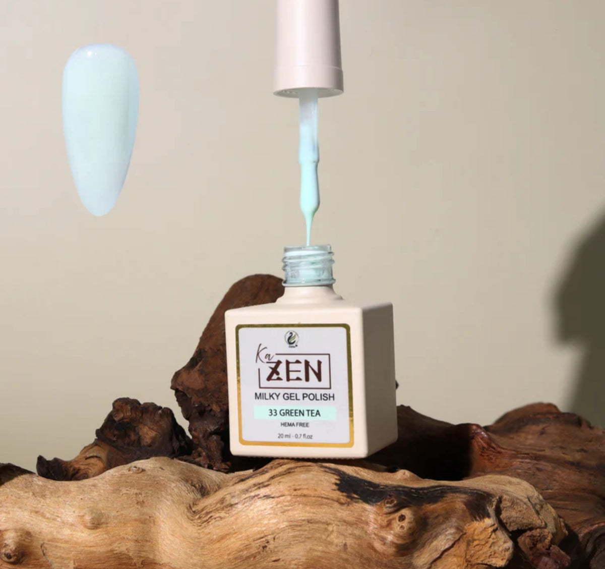 KaZEN Milky Gel Polish - #033 Green Tea