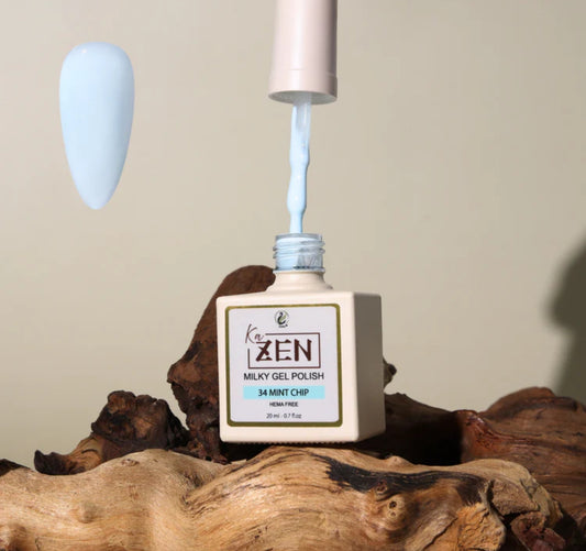 KaZEN Milky Gel Polish - #034 Mint Chip