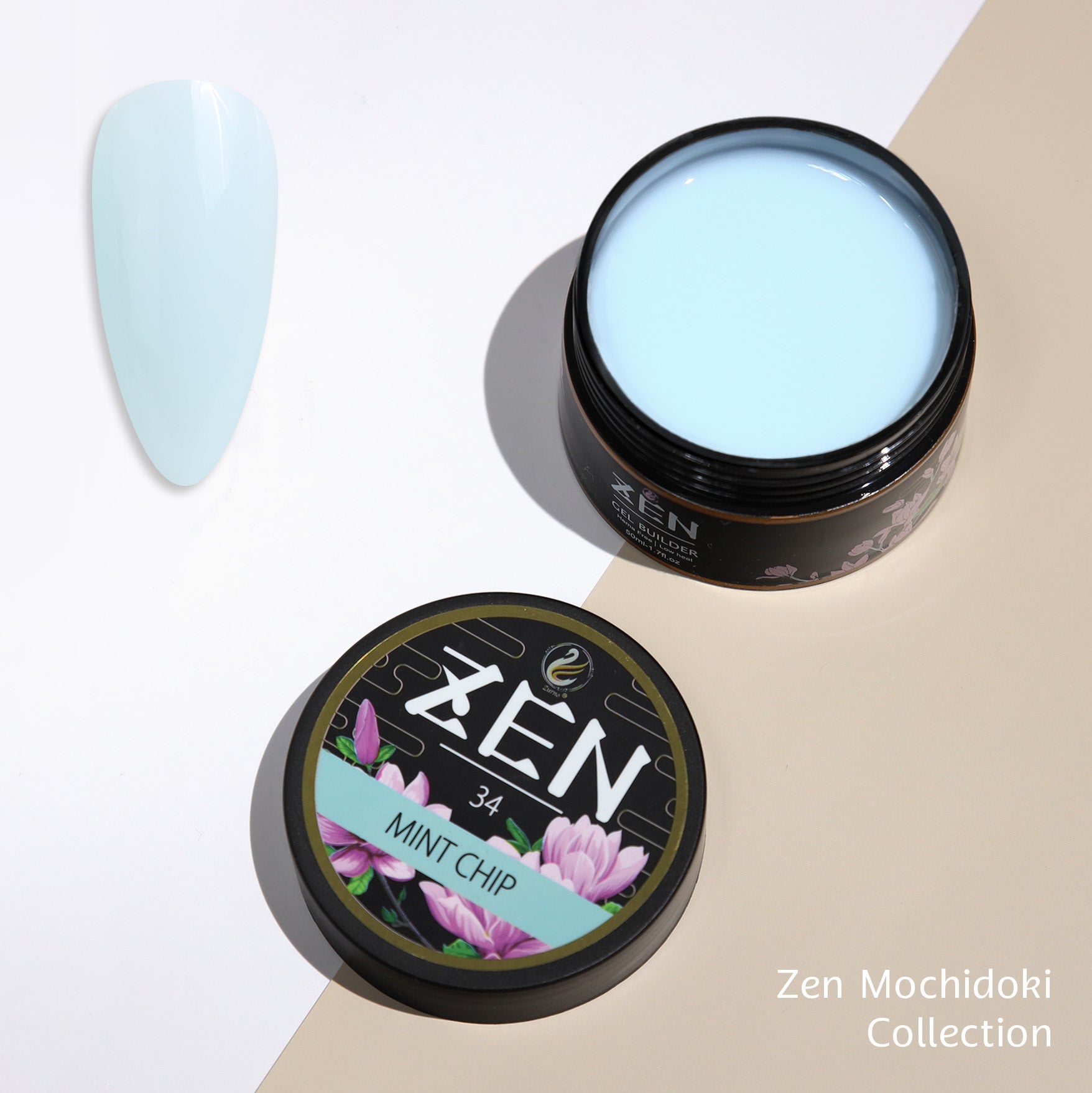 Beauty Openey Gel 3個セット ZEN Builder Gel - #34 Mint Chip – Nails Plus