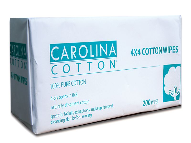 4X4 Cotton Wipes