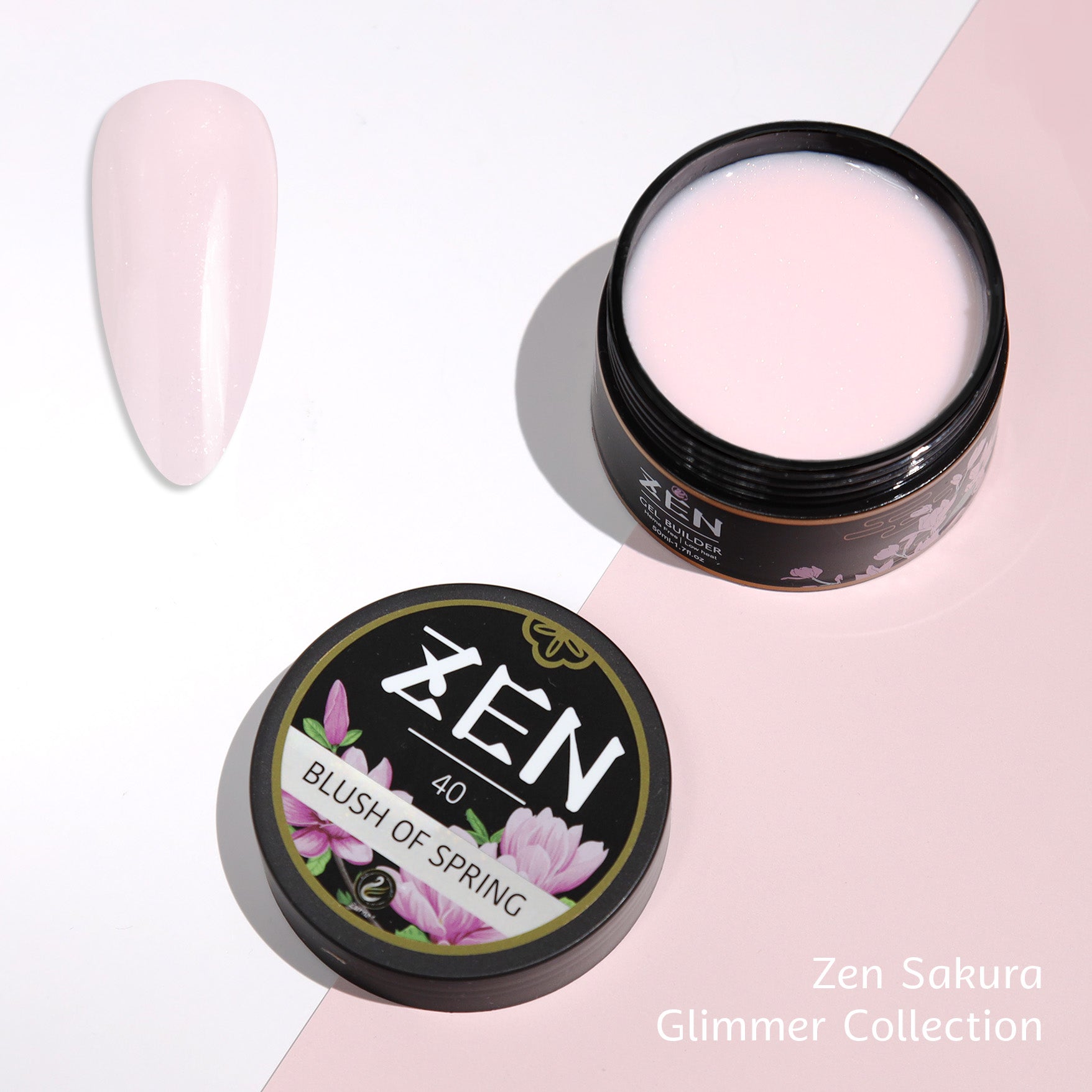 ジェル ZEN Builder Gel - #40 Blush of Spring – Nails Plus