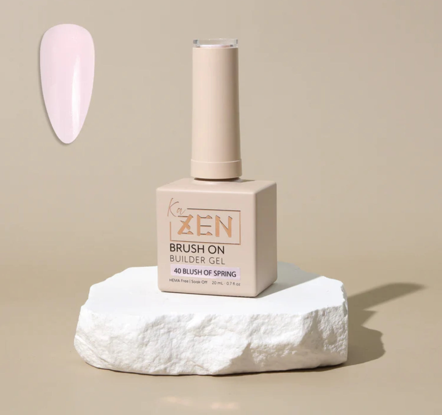 KaZen Brush On Builder Gel - #40 Blush Of Spring