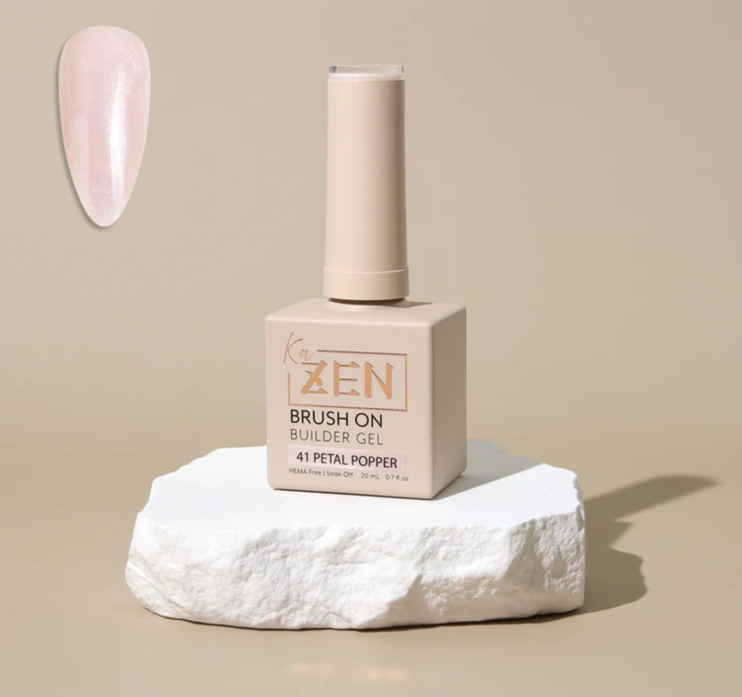 KaZen Brush On Builder Gel - #41 Petal Popper