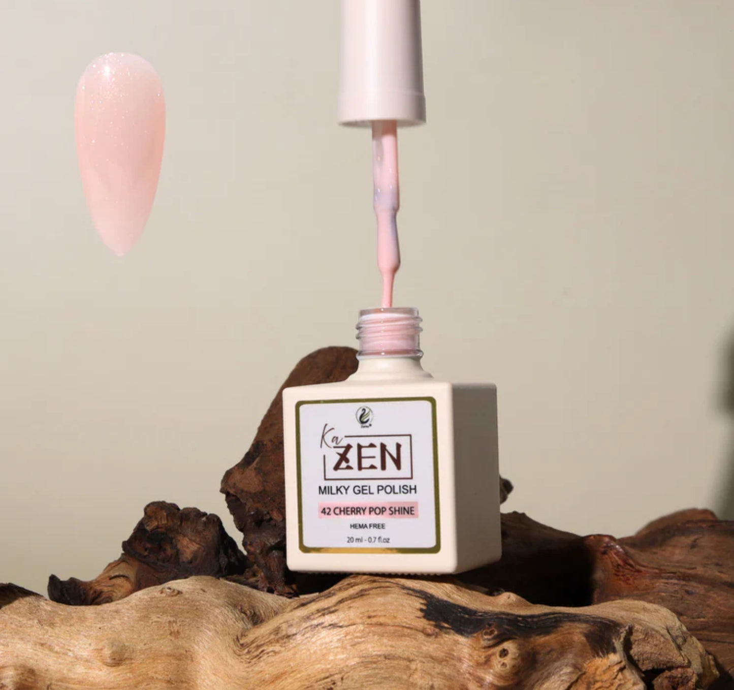 KaZEN Milky Gel Polish - #042 Cherry Pop Shine