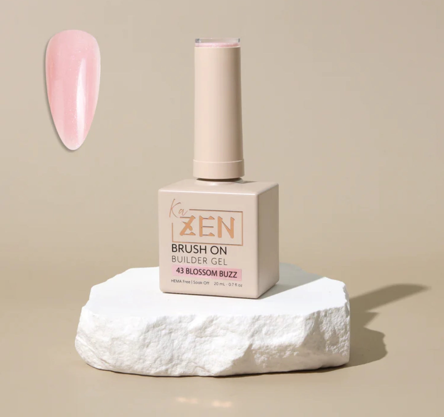 KaZen Brush On Builder Gel - #43 Blossom Buzz