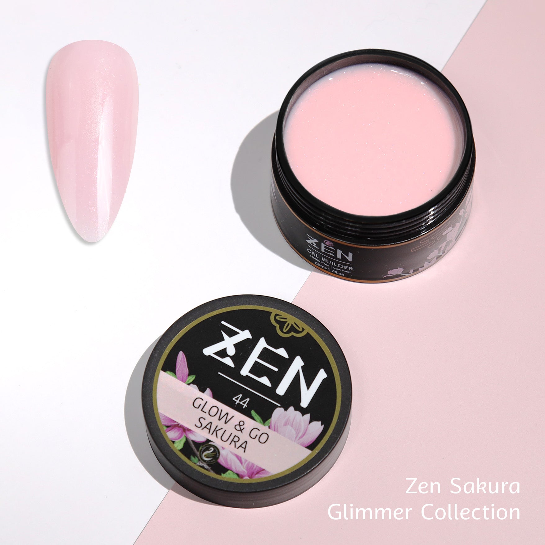 フレンチ ピンク ネイルアクリルパウダーセット Harmony EzFlow ZEN Builder Gel - #37 Blossom Breeze – Nails Plus