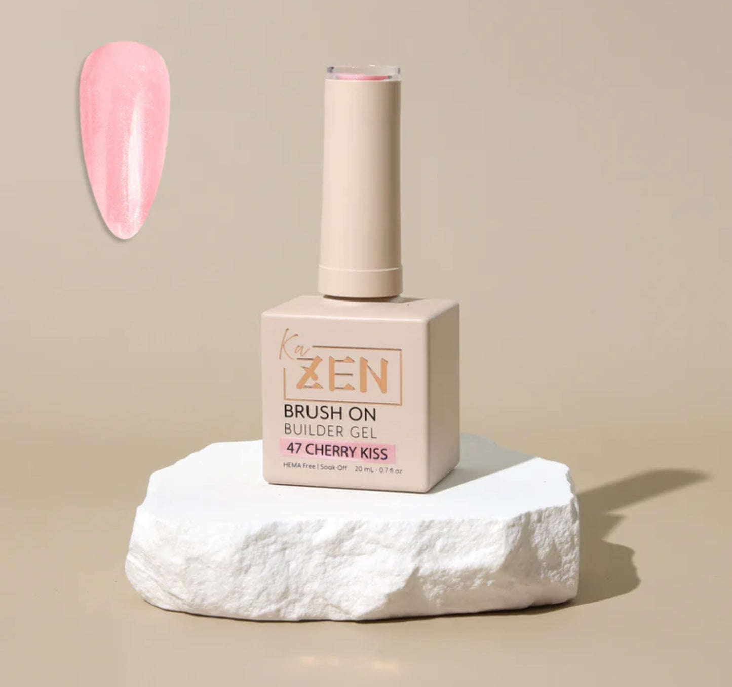 KaZen Brush On Builder Gel - #47 Cherry Kiss