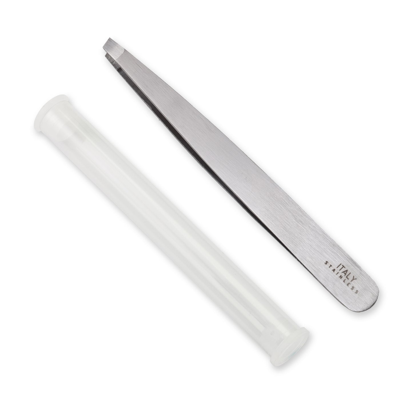 Slant Tip Tweezers - Stainless