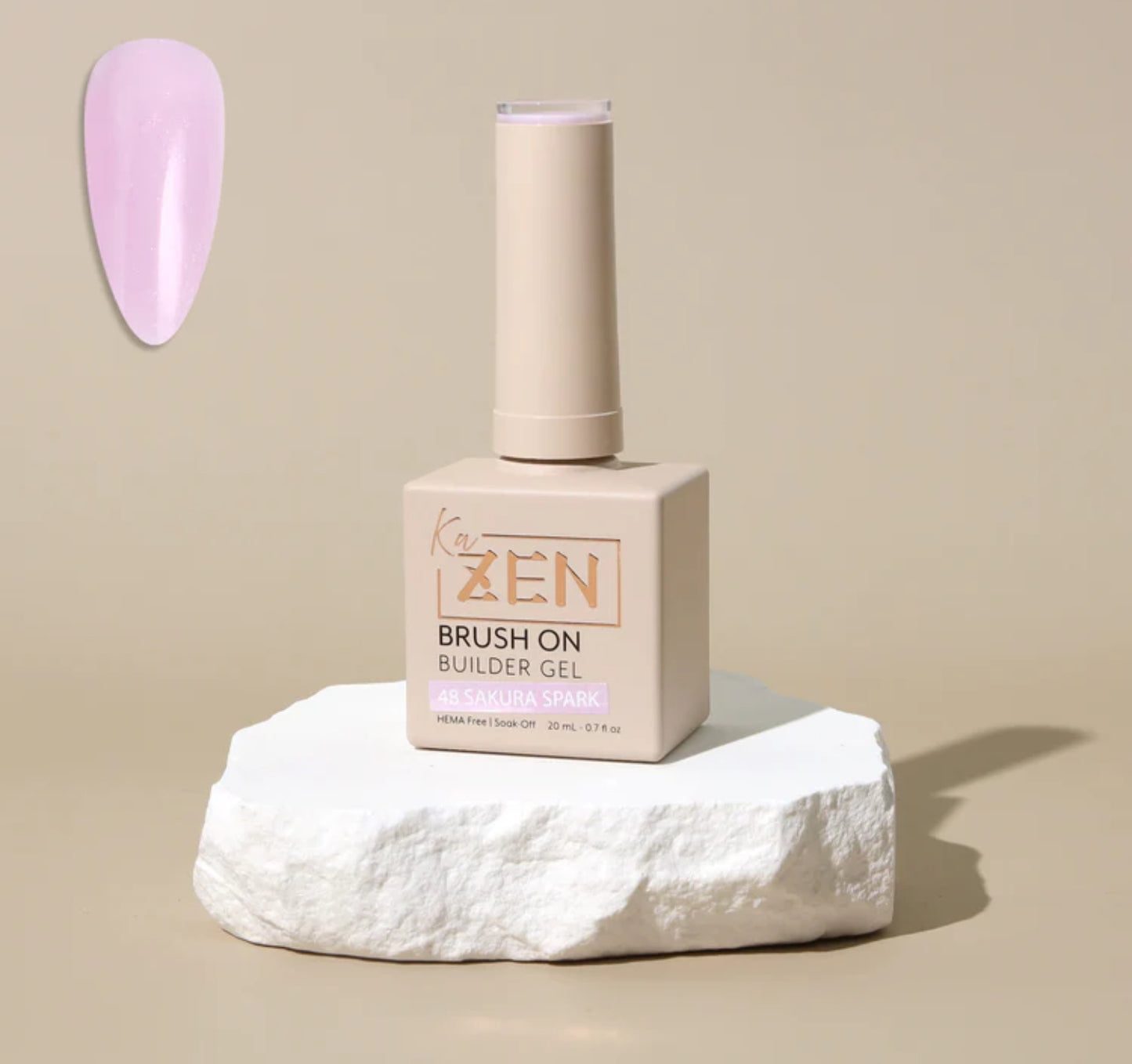 KaZen Brush On Builder Gel - #48 Sakura Spank