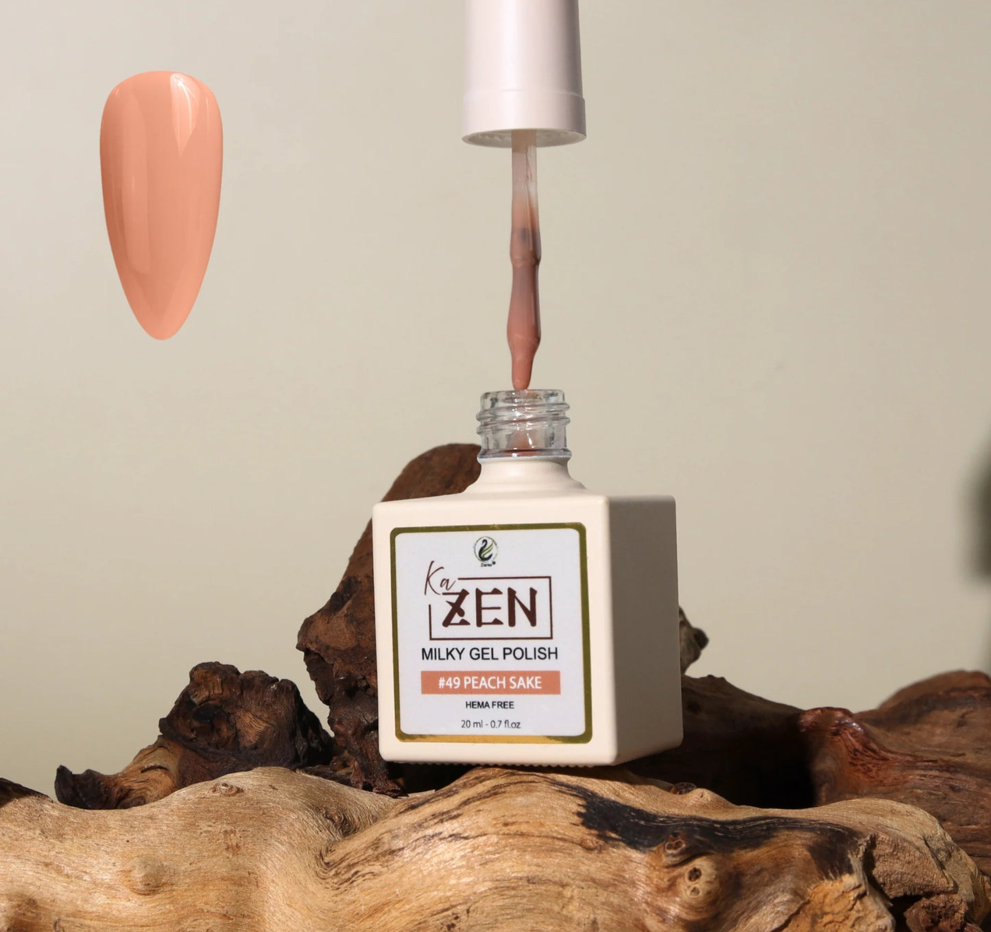 KaZen Milky Gel Polish - #049 Peach Sake