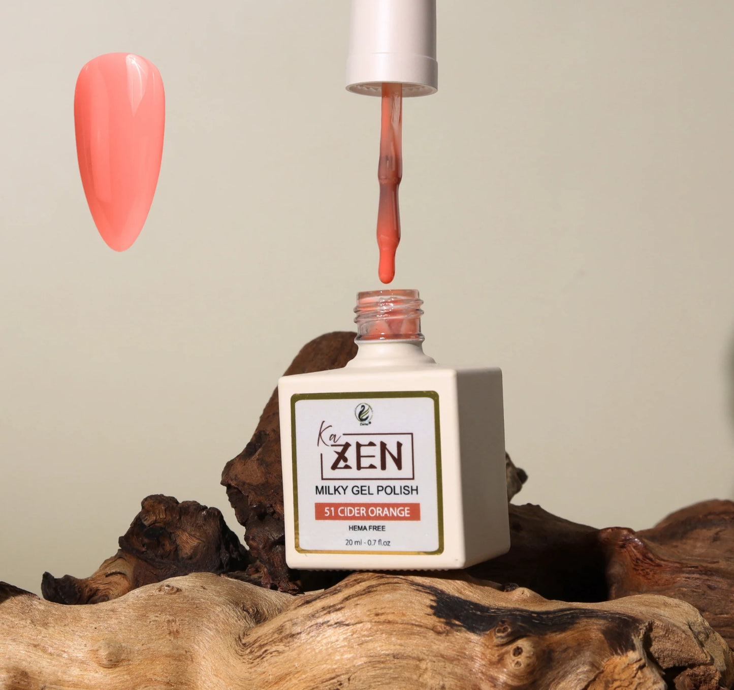 KaZen Milky Gel Polish - #051 Cider Orange