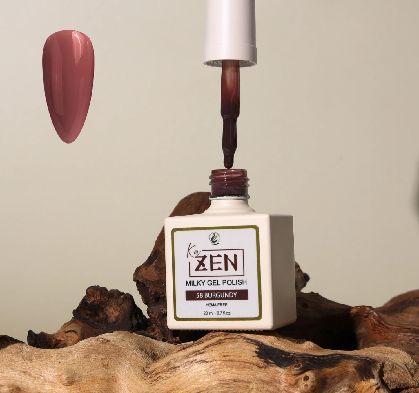 KaZen Milky Gel Polish - #058 Burgundy