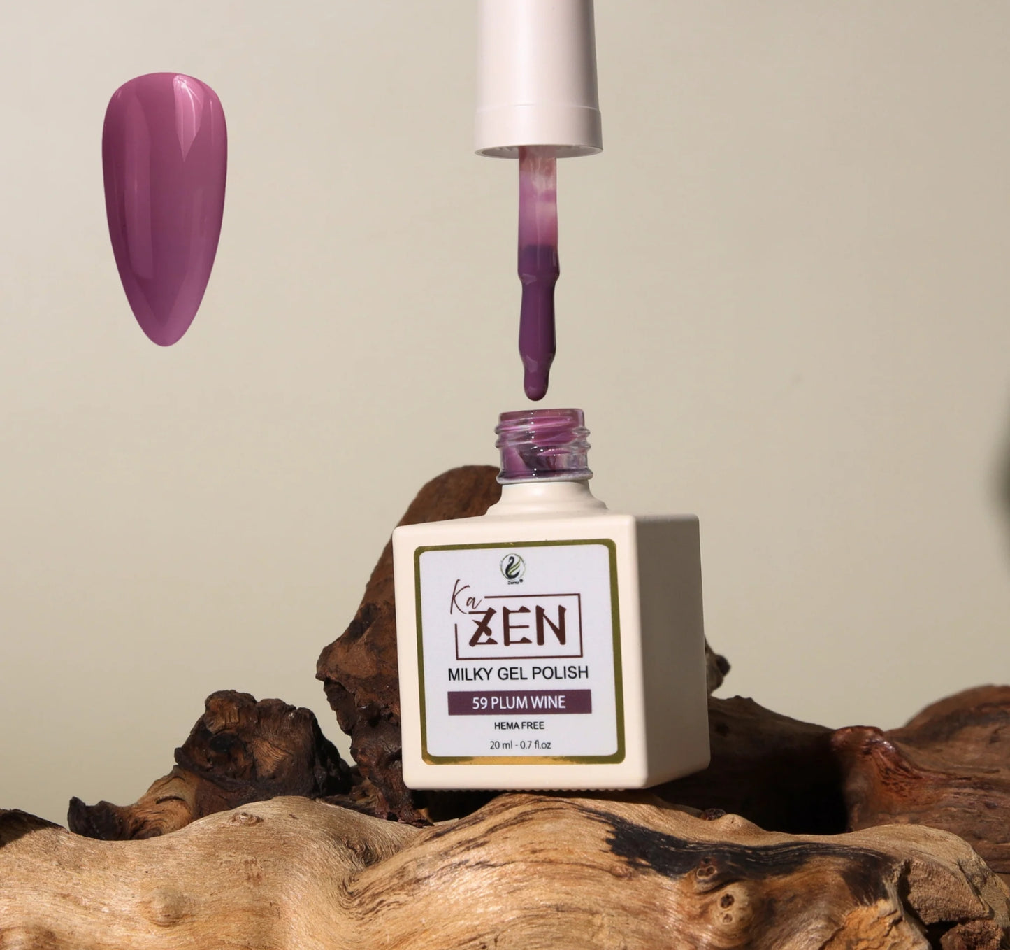 KaZen Milky Gel Polish - #059 Plum Wine