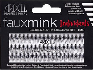 Faux Mink Individuals Long Black  - WS