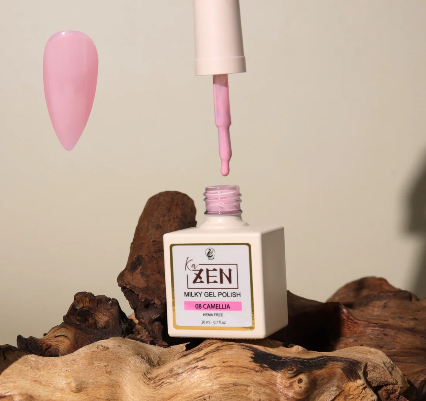 KaZEN Milky Gel Polish - #008 Camellia
