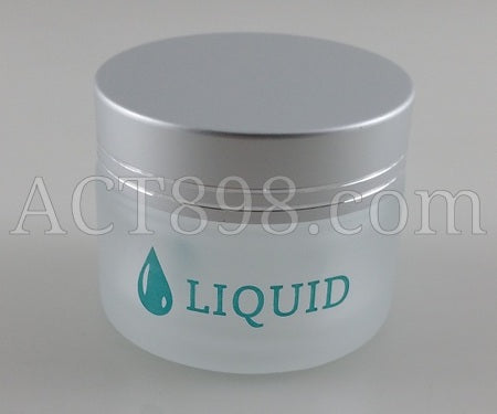 Liquid Frosted Glass Jar