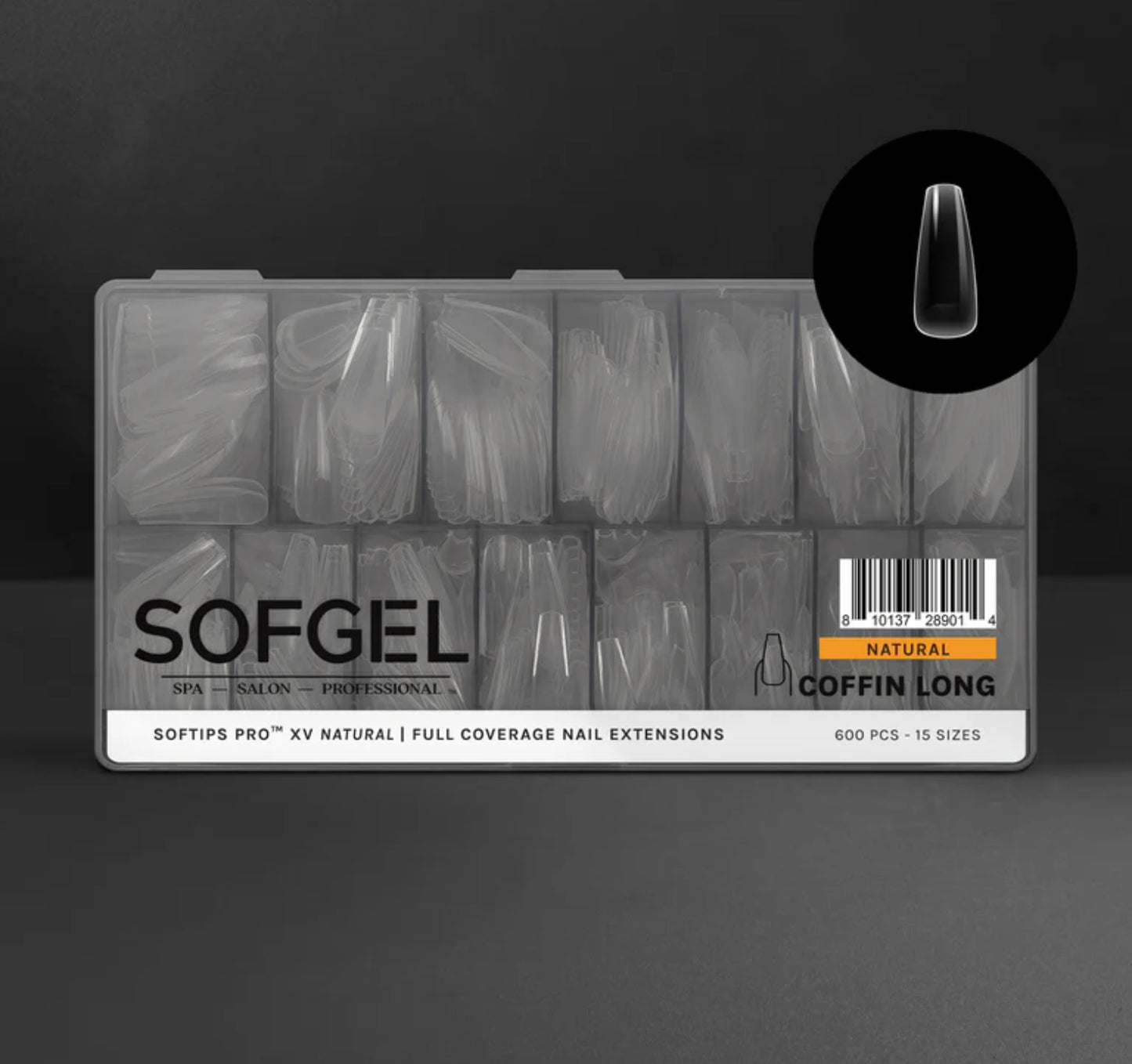 Gel-X Tips - XV Natural Coffin Long